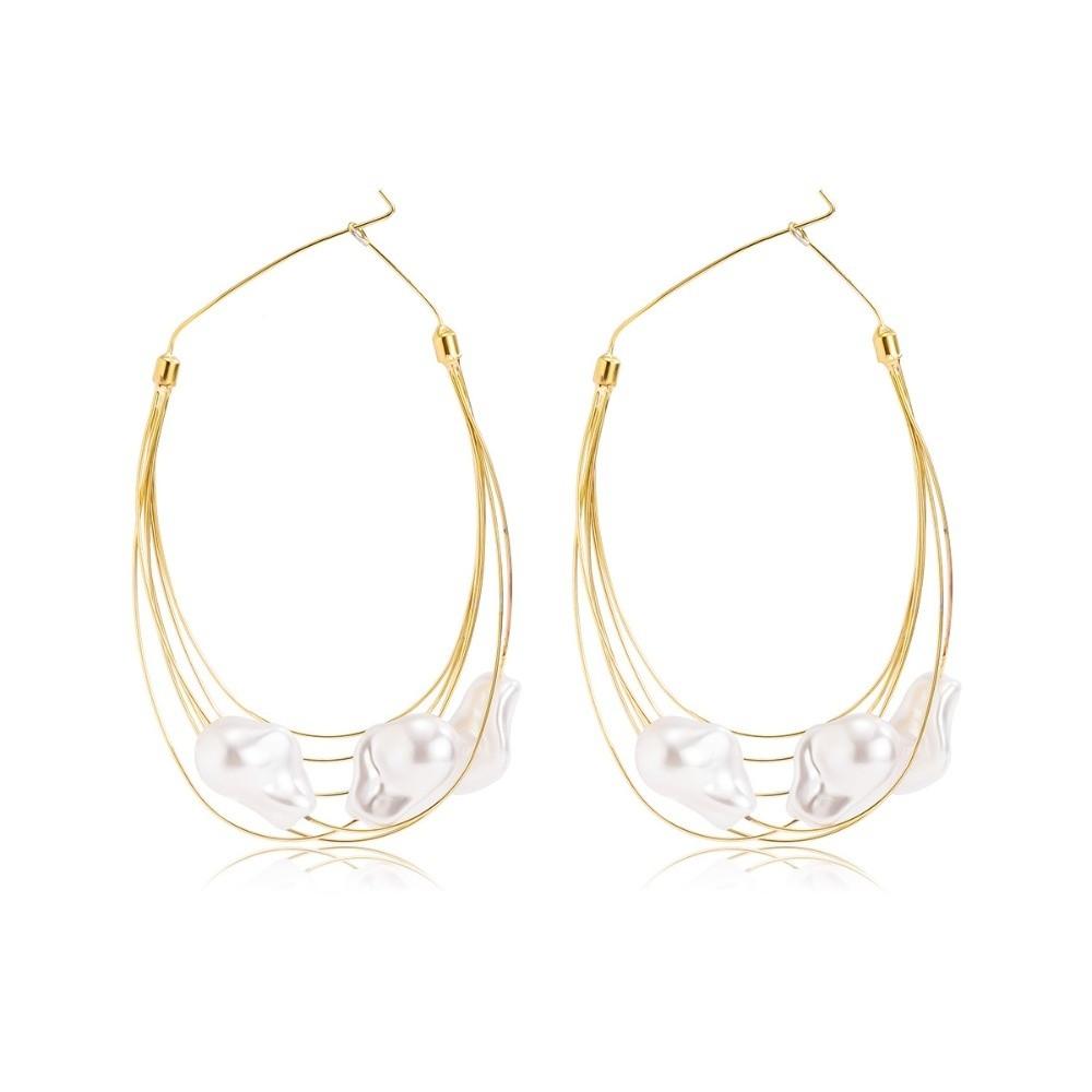 Fashion Layered Large Circle Earrings Exquisite Trendy Wedding Earing  for Women