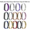 Metalowa bransoleta do zegarka z metalową klamrą ramkową dla Google Fitbit Air