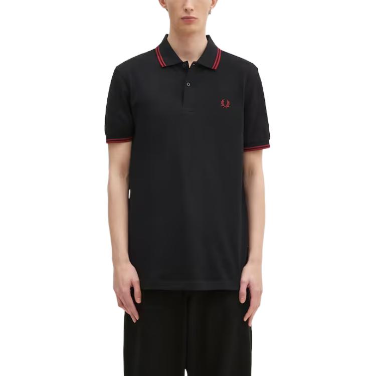 Fred Perry Polo Shirt Men's Black M3600-Y42