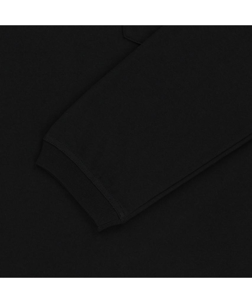 Noseupeiseu Nt7Tr50J Pocket Long Sleeve Round Neck T-Shirt Black