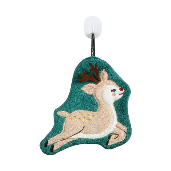 Christmas Bathroom Kitchen Handkerchief, Dry Handkerchief