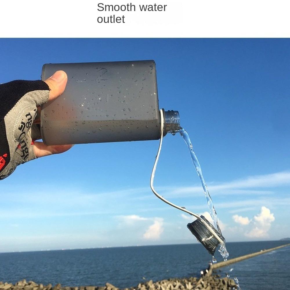 380ML Flat Drinks Kettle Portable Travel Flask for Sports Drinkware A5 Paper Water Bottle School