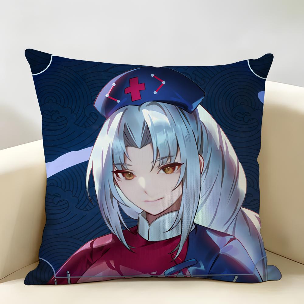 TTouhou Project Role Game Cushion Cover Natural Linen Organic Fabric DoubleSided Printing Room Sofa Decor Pillow Case