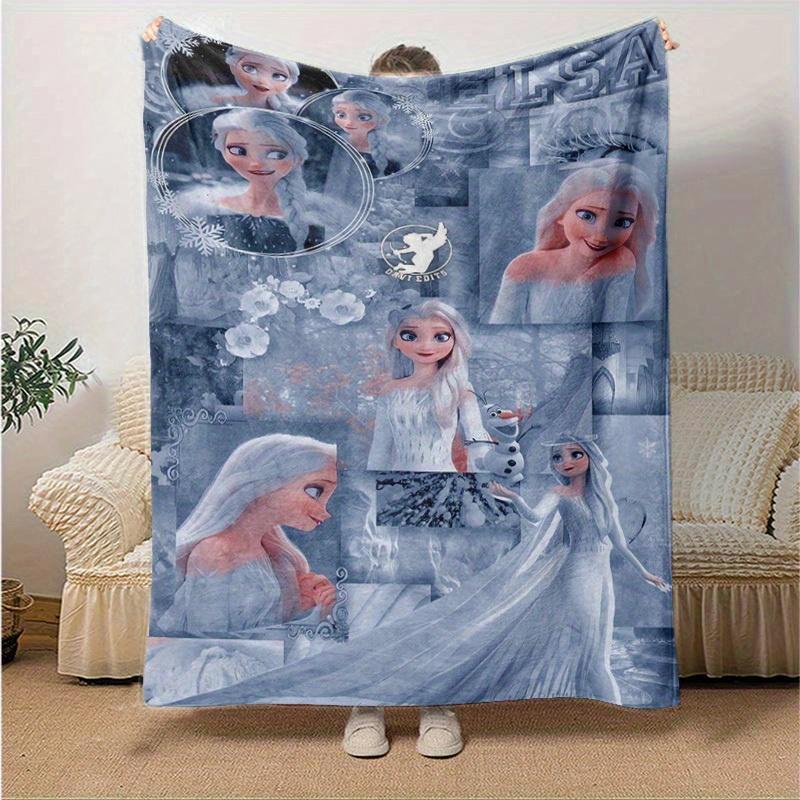 1pc, Elsa Frozen Queen Elsa Blanket Home Decor, Couch Throw, Outdoor Blanket, Gift for Friends, Flannel Blanket, Suitable for Bedroom