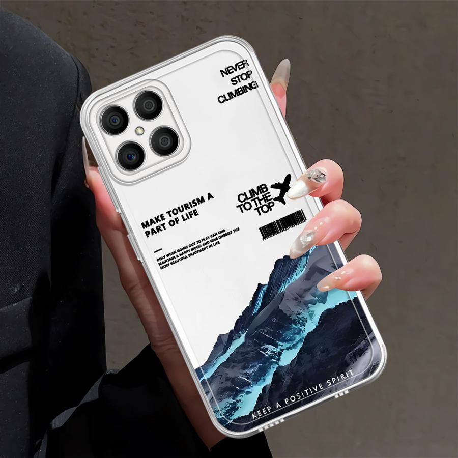 Чехол «Закат на снежной горе» для Honor X8 90 Lite X8b X7b X8a X9a X9b Мягкая крышка для телефона Honor X8b