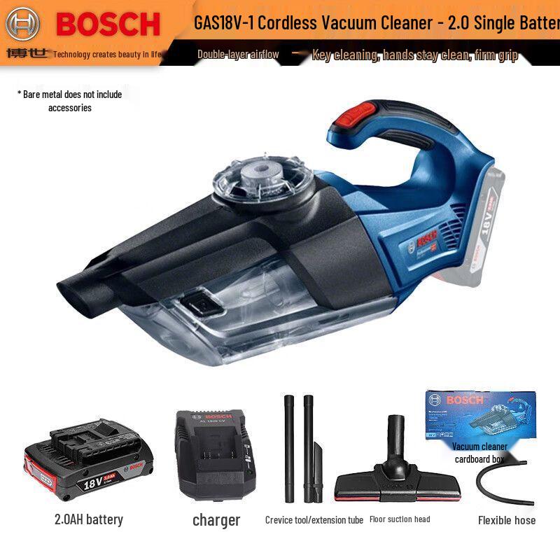 Bosch GAS18V-1 Cordless Handheld Vacuum Cleaner CN plug (adapter included)