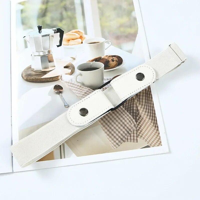 New Adjustable Stretch Elastic Waist Band Invisible Belt Buckle-Free Belts for Women Men Jean Pants Dress No Buckle Easy To Wear