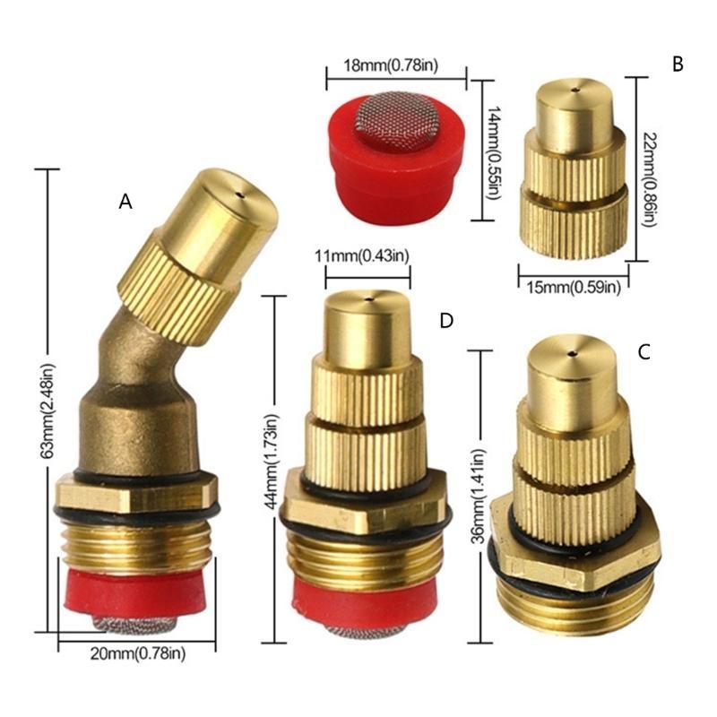 652F Durable Brass Sprayer with Adjustable for Gardening Cleaning Fertilizing