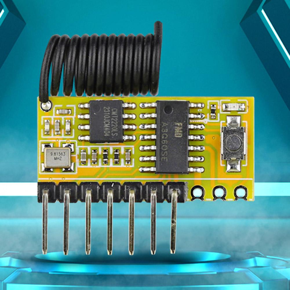 315Mhz/433Mhz RF Wireless Receiver Module DC3.3-5.5V 1527 Learning Code Decoder Module Superheterodyne RF Receiver Module