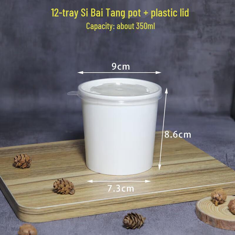 

Одноразовый контейнер для еды из крафт-бумаги с крышкой из ПП