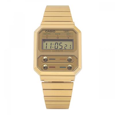 A100weg 9adf  A100weg 9a  Digital Square Vintage Retro Public Metal Watch