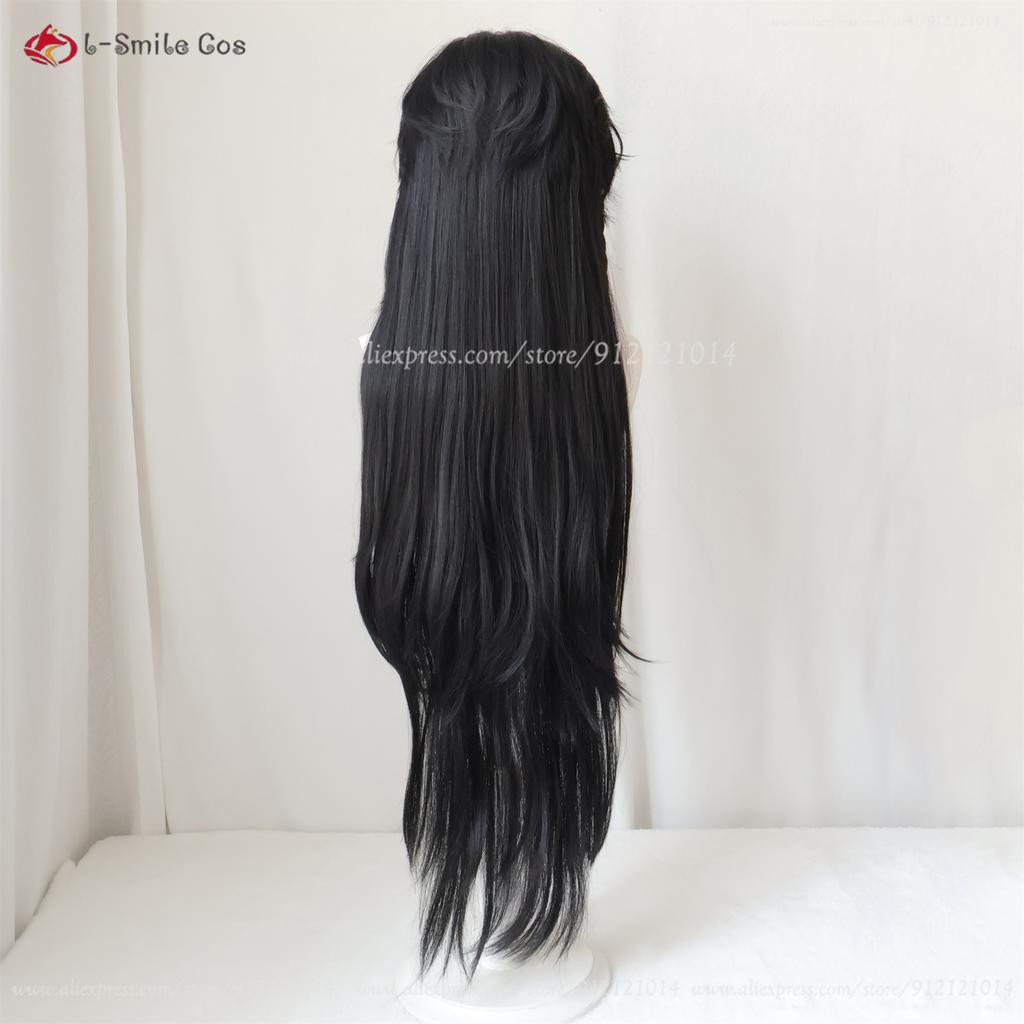 Anime Tian Guan Ci Fu Hua Cheng Cosplay Wig Heaven Officials Blessing Cosplay San Lang Black Wigs Heat Resistant Synthetic Hair