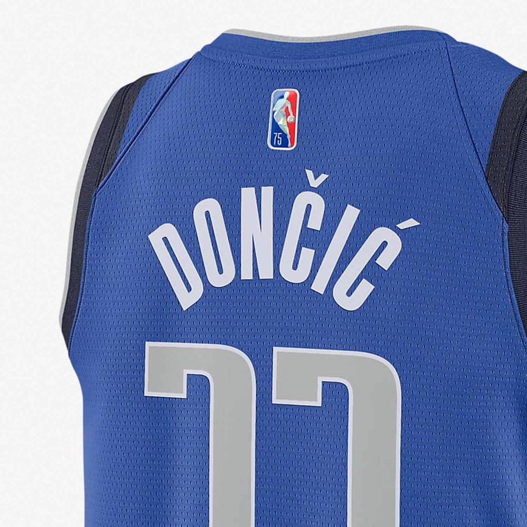 Nike NBA Retro Basketball Jersey SW Fan Edition - Luka Doncic No. 77 Men Tops Blue DB3568-480