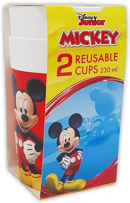 Mickey Mouse Plastic Cups 230ml 2 Pcs