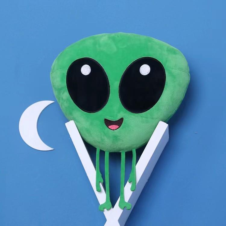 Creative Alien Emoticon Plush Lumbar Pillow - Cute Doll Gift