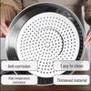 ZISIZ 304 Stainless Steel Wok Steamer Plate