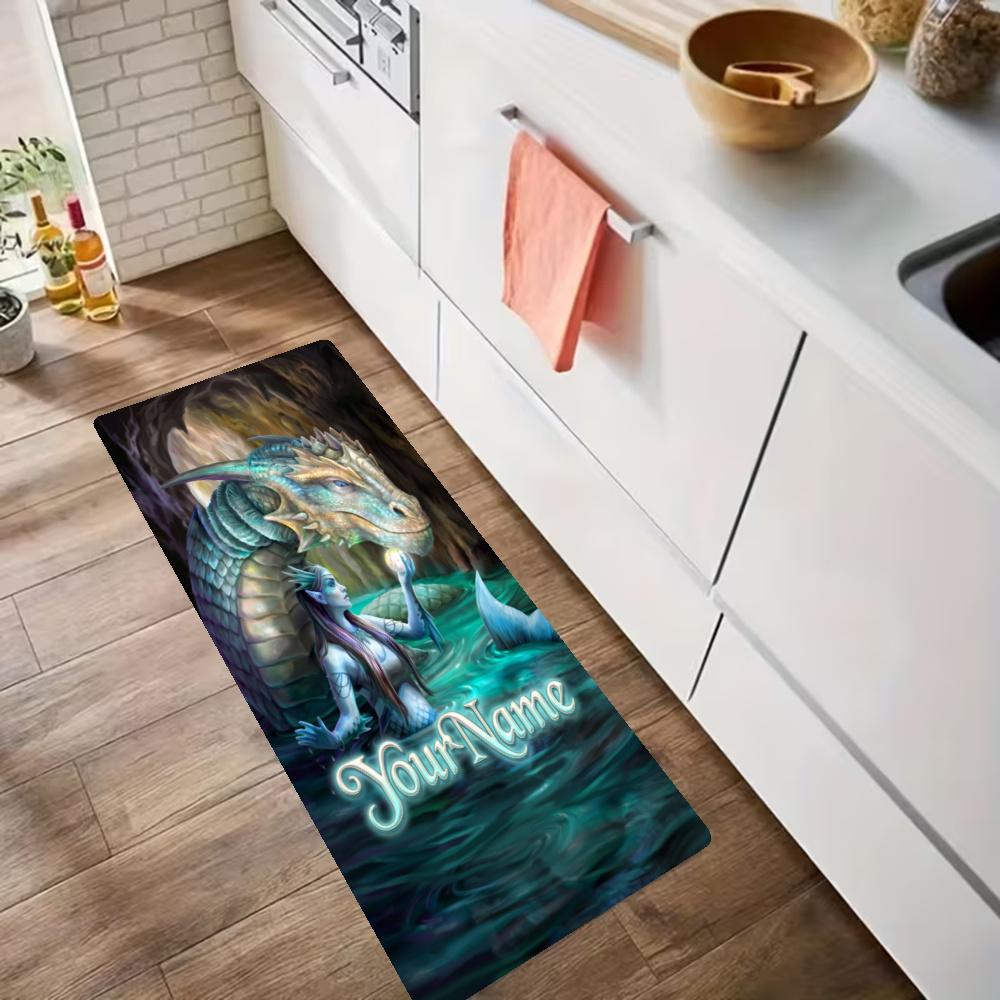 Gothic Illustrations Customize Your Name Kitchen Rug Runner Rug Laundry Mat Hallway Entryway The Best Gift Choice