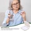 Mini Pill Organizer Daily Pill Box Organizer Medicine Organizer Box Snap Close Portable Pill Container Segmented Clear