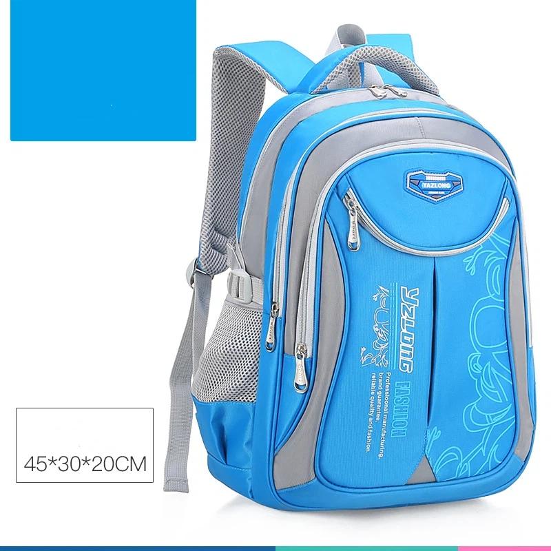 Kids Primary School Backpack Large Capacity Waterproof Breathable Spine Protection Boys Girls School Bag Bookbag