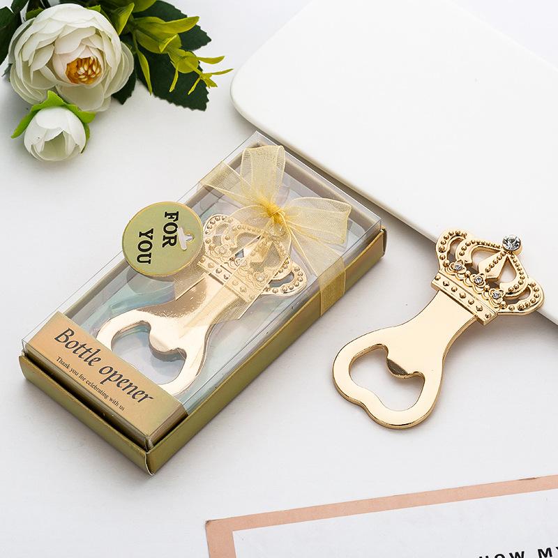 Creative Beer Crown Golden Bottle Opener European and American Personalized Wedding Supplies Practical Wedding Gifts For Guests