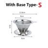 Pour Over Coffee Dripper Slow Drip Paperless Coffee Filter Reusable Strainer Stainless Steel Coffee Filter Baskets Mesh Strainer