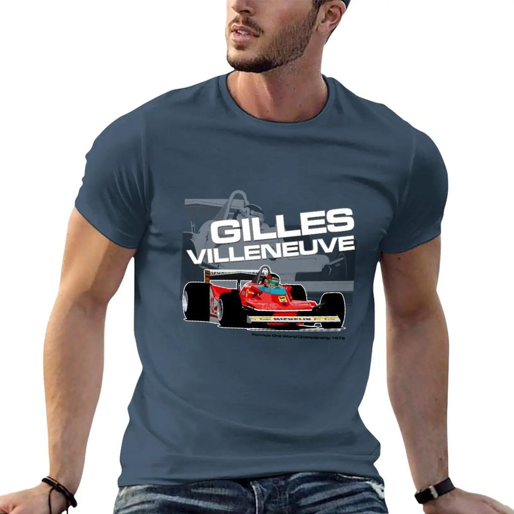 New Gilles Villeneuve - F1 1979 T-Shirt Tees Oversized T Shirt Oversized T Shirts T Shirts for Men Pack