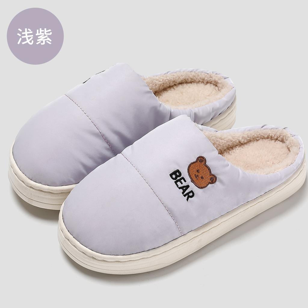 2025 new cotton slippers autumn and winter indoor home non-slip household couple slippers winter warm