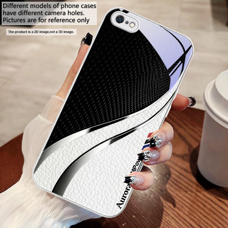 Hochwertige Ledertextur Für iPhone 17 Air 16 E 15 14 13 Plus 12 mini 11 17 Pro Max XR Xs Max 16E 7 8 Gehärtetes Glas Handyhülle