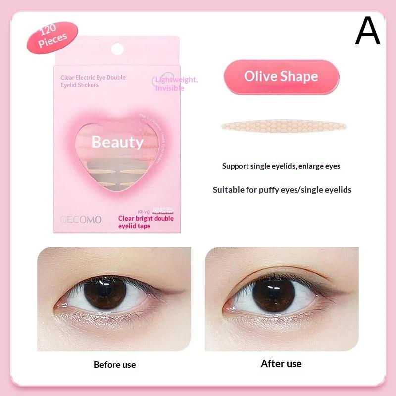 For Swollen Single Eyelids Long Lasting Easy To Use Invisible Double Eyelid Tape Beauty Makeup Tool 120 PCS/Box