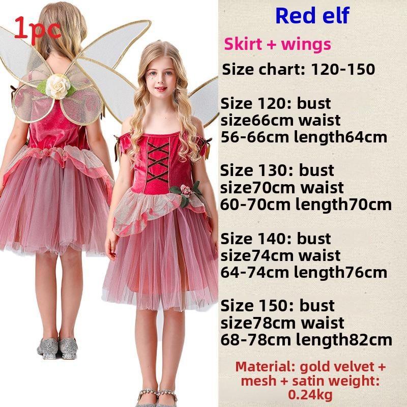 

Костюм Сказочной Принцессы для Женщин из Хлопка и Полиэстера для Мероприятий по Ролевым Играм Red Elf,120 CM