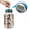 Large Capacity Electronic Piggy Bank Digital LCD Counting Coin Counter Bank Coin Money Saving Box for USD EURO Kids Adults Gifts