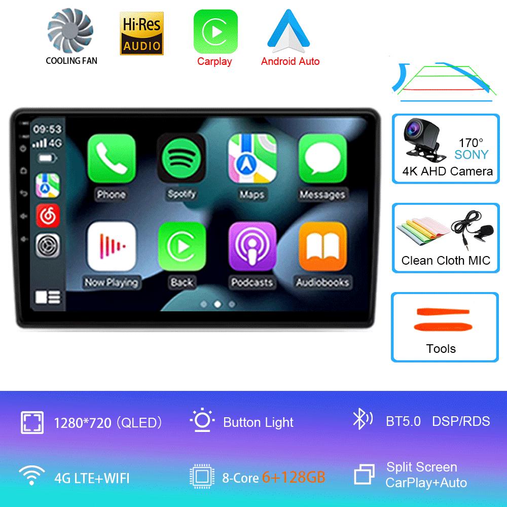 For Toyota Corolla Auris 2013 -2016 Android 14 Car Radio 4G GPS Navigation Carplay Audio Stereo Multimedia Auto DVD 2Din 2 Din