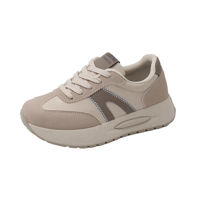 ins Korean version of the new dad shoes girl 2025 spring student running sports thick sole height casual street shot G6810