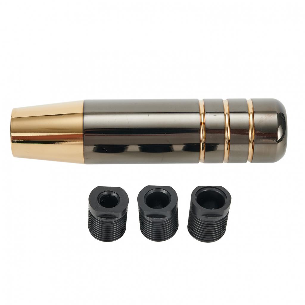 Adattatore in Lega di Alluminio Nero Oro Pomello Leva Cambio Auto Manuale