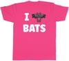 I Love Bats Unisexs TShirt Flying Nocturnal Winged Funny Vampire Tee Gift