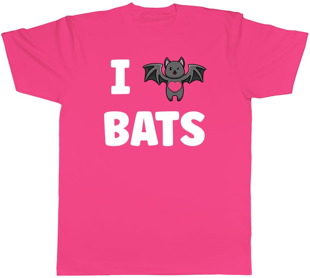I Love Bats Unisexs TShirt Flying Nocturnal Winged Funny Vampire Tee Gift