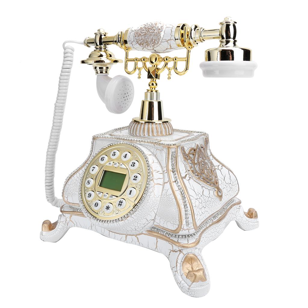 MS8332A European Vintage Landline Classical Wired Oldfashioned Telephone with Backlight