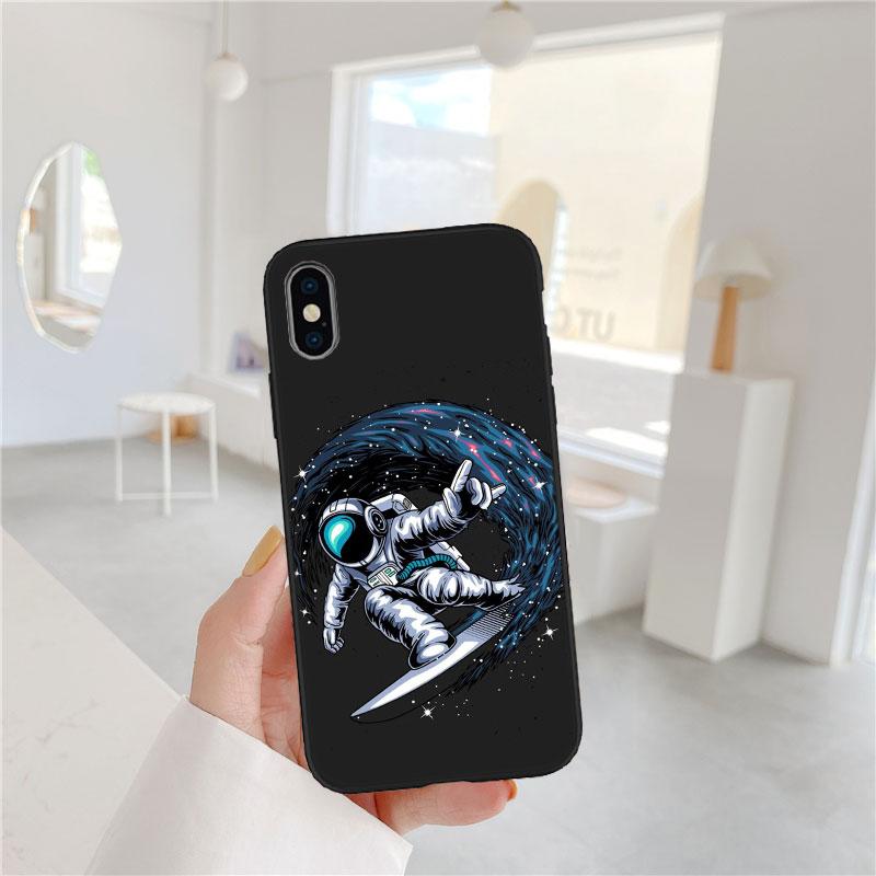 PP7 Astronaut Space Moon Soft Shell Phone Case for OPPO A3 Pro A72 A74 A76 A77 A77S A78 A79 A94 A95 A18 A40M A58