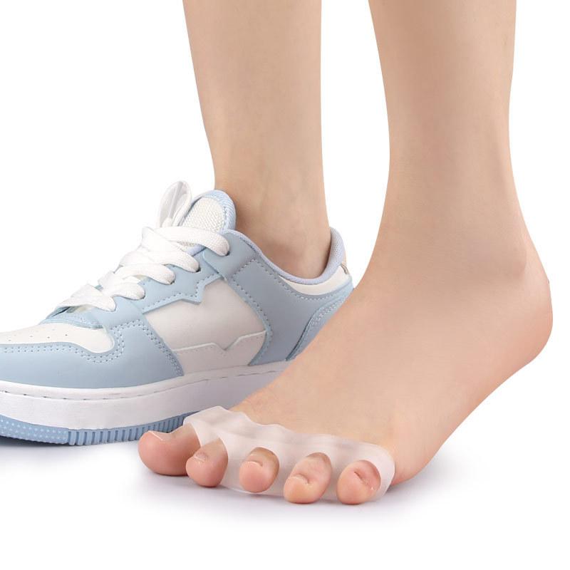 Five-hole Silicone Toe Splitter for Thumb Valgus Big Foot Bone Heavy Toe Pinch Relief Manicure Fixed Toe Pad