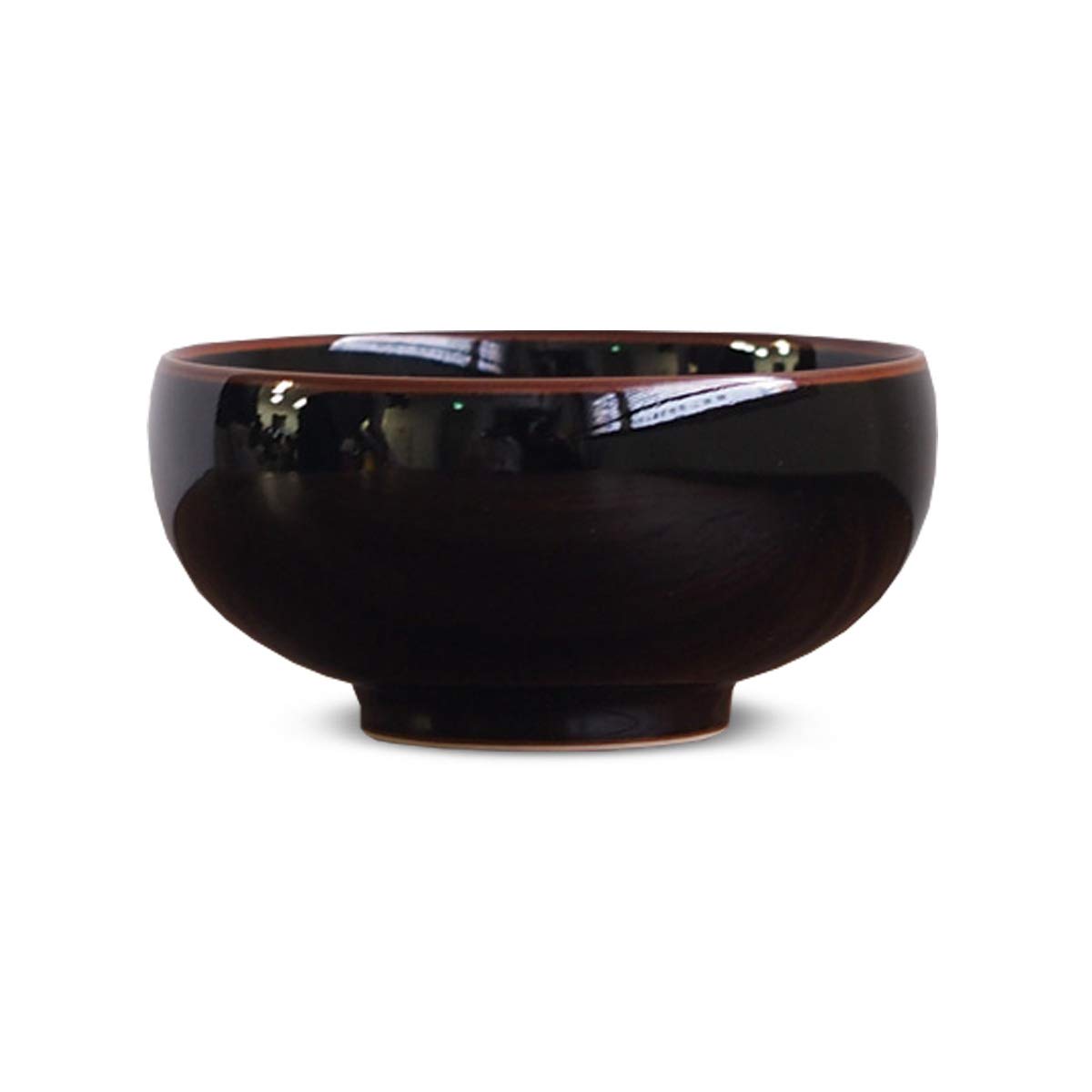Суповая тарелка Hakusan Porcelain x Tenmoku Hasami, Сделано в Японии, Черная, 11,5 x 6 см, 340 мл, стиль, посуда, чёрный