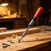 Wooden Handle Ratchet Screwdriver T201B 260MM Push Pressure Reversible Manual Screw Driver For Home Repair Furniture Assembly