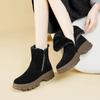 High Quality Winter Women's Suede Cotton Boots Wool Keep Warm Women's Ankle Boots Plush Women Snow Boots Botas Mujer Botas Mujer