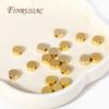 6X3MM 18K Gold Plated Flat Round Spacer Beads,High Quality Brass Metal Loose Bead Separators For Jewelry Making DIY Accessories