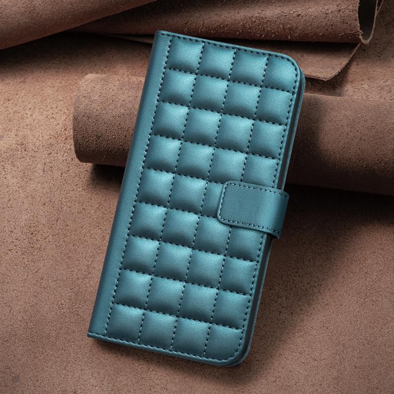 Case S24 Ultra Wallet Flip Phone Case on For Samsung Galaxy S24 S23 S22 S21 Ultra Plus S23 S21 FE Luxury Checkered Leather Cover