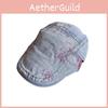 Denim Retro Washed Beret With Pattern Design For Womens Daily Outing Casual