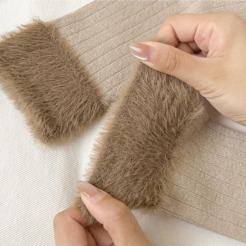 3 Pairs Women's Mid-calf Socks for Autumn and Winter Warmth