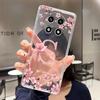 Letter Case For OPPO A2 Pro 5G Capa Coque Fashion Flower Back Cover Transparent Soft Silicone TPU Clear Printing Phone Casing