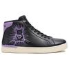 Clip Leather High Top Skateboard Shoes Men's Black CL346-W2A