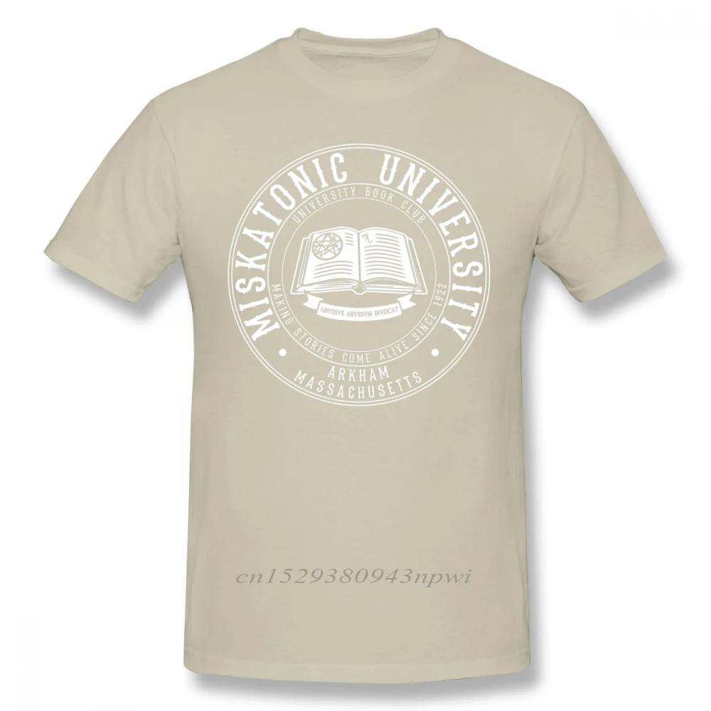 Arkham Horror T Shirt Miskatonic University Book Club T-Shirt Short Sleeve 100% Cotton Tee Shirt Oversized Streetwear Tshirt