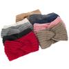 Autumn and Winter Knitted Hair Accessories Hair Band Cross Head Cover Elastic Warm Women's Sports Hair Band